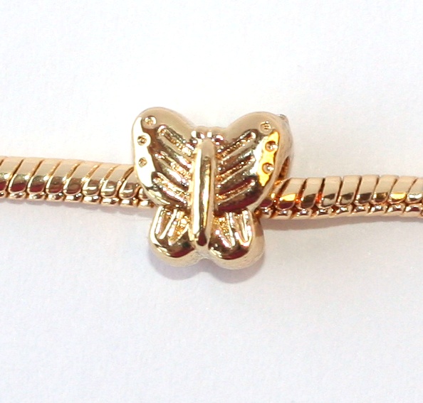 Korálek Fashion Jewerly - Zlatý motýl 1366