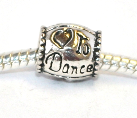 Korálek na náramek Fashion Jewerly - Miluji tanec / Love to Dance 1439