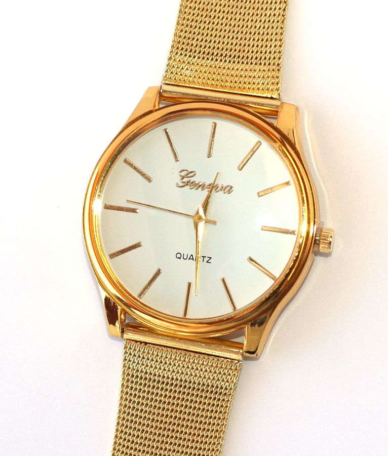 Dámské hodinky Fashion Jewerly - Zlatá elegance Genev 1491