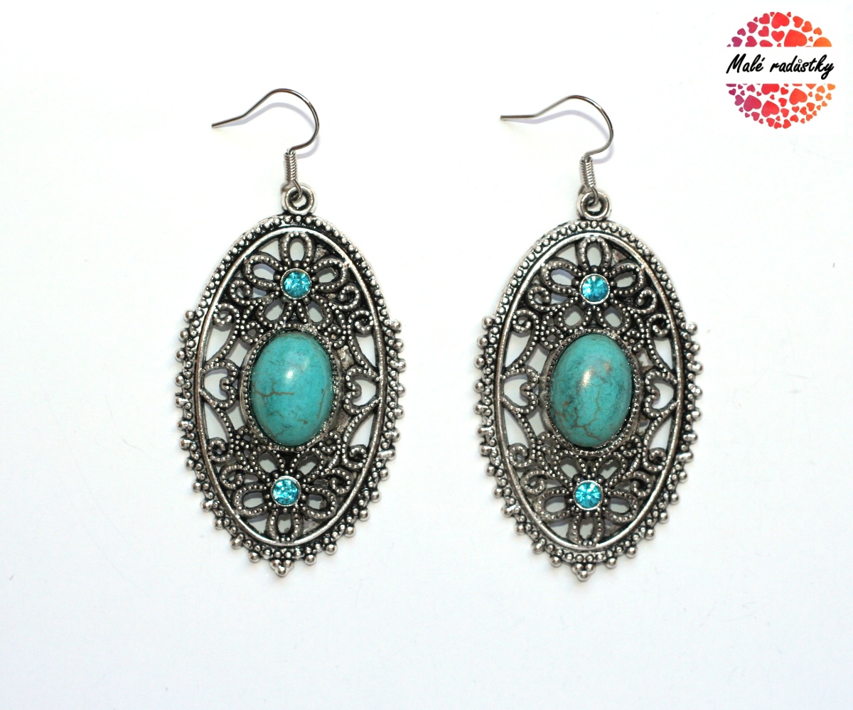 Náušnice Fashion Jewerly - Tibetský ovál 147