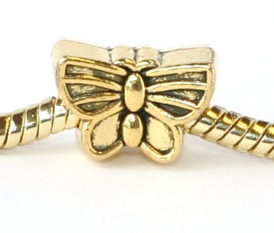 Korálek na náramek Fashion Jewerly - Motýl, motýlek, léto, prázdniny 1731