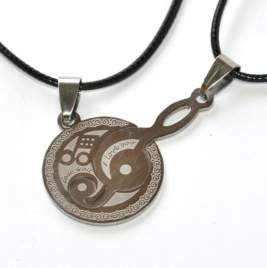 Řetízek pro dva Fashion Jewerly - Hudba, láska, I love you 1803