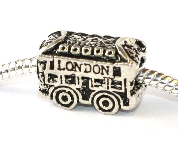 Korálek na náramek Fashion Jwrly - Anglický autobus, London, Velká Británie 1858