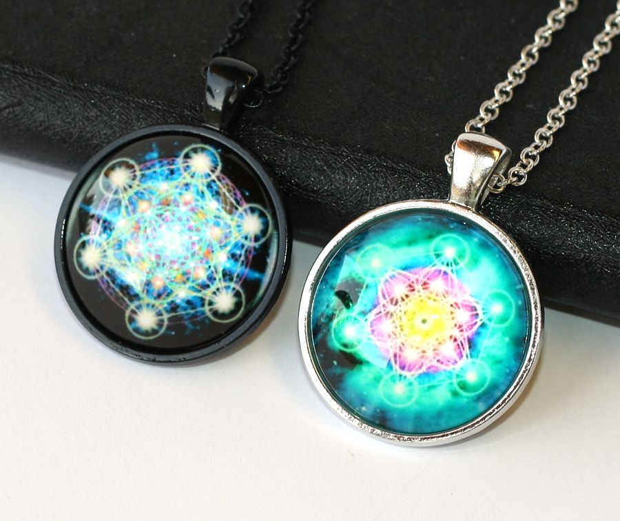 Řetízek Fashion Jewerly - Amulet Mandala, posvátná geometrie, Yoga, Namaste 1934