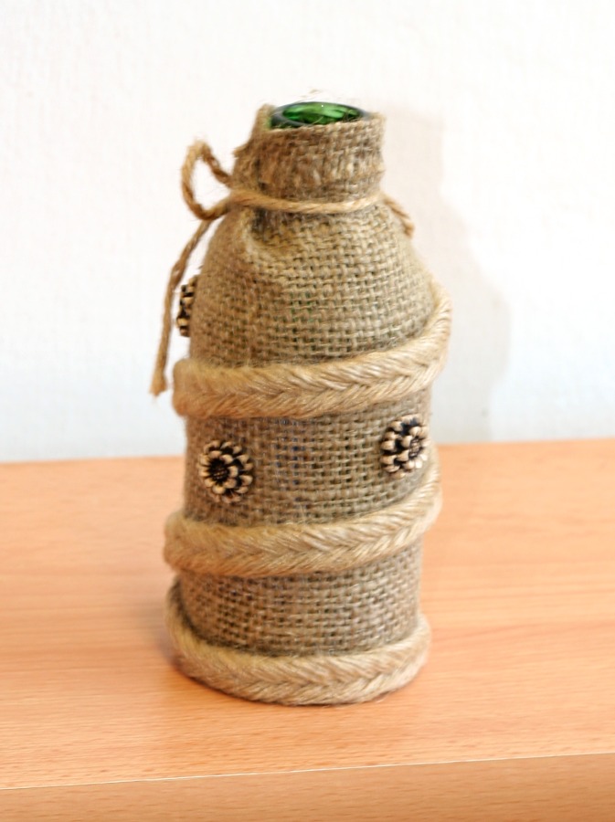 Recycled by Nature - Originální vázička s květinkami, spirála 2007