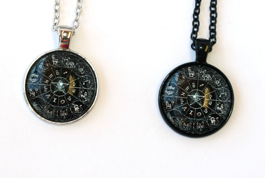 Řetízek Fashion Jewerly - Amulet 12 znamení zvěrokruhu, Pentagram 2056