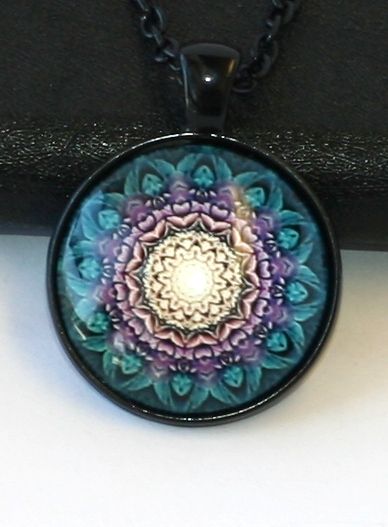 Řetízek Fashion Jewerly - Amulet Mandala, Květ, Lotos, Yoga, Namaste 2071