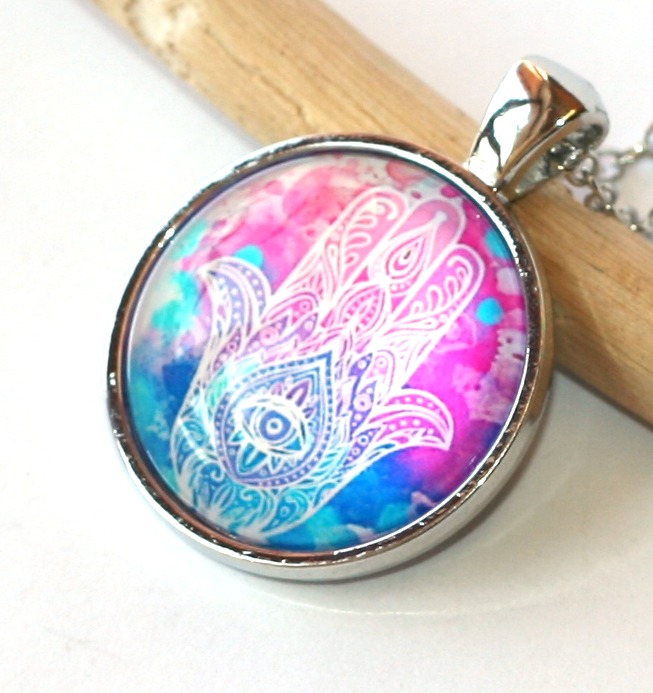 Řetízek Fashion Jewerly - Amulet Ruka Fátimy, Hamsa, Boží ochrana 2091