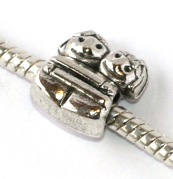 Korálek na náramek Fashion Jewerly - Sourozenci, sestry se objímají, Rodina 2165