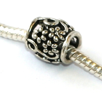 Korálek na náramek Fashion Jewerly - Květinová zahrada, Květina s vlnkohrou 2170