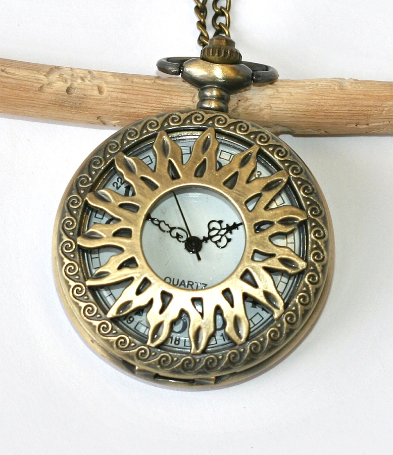 Kapesní Hodinky na řetízku - Životudárné Slunce, Shining magic sun 2240