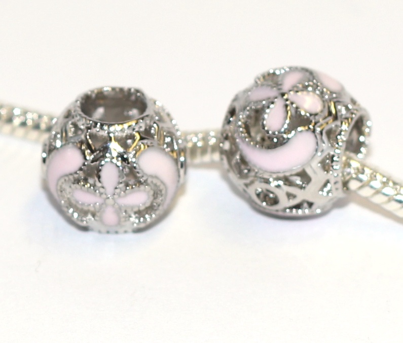 Korálek Fashion Jewerly - Romantická princezna, Enamel květiny, Lilie, Lotus 2308