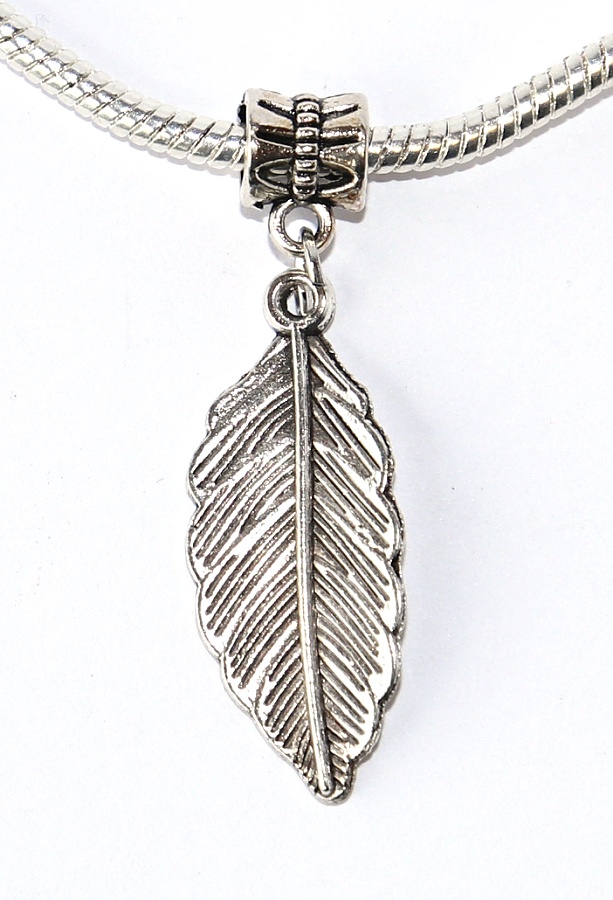 Korálek Fashion Jewerly - Přívěsek List, Lístek, Pírko 2350