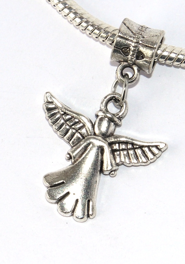 Korálek Fashion Jewerly - Přívěsek Andělský ochránce, Strážný anděl s křídly, Angels Love 2353