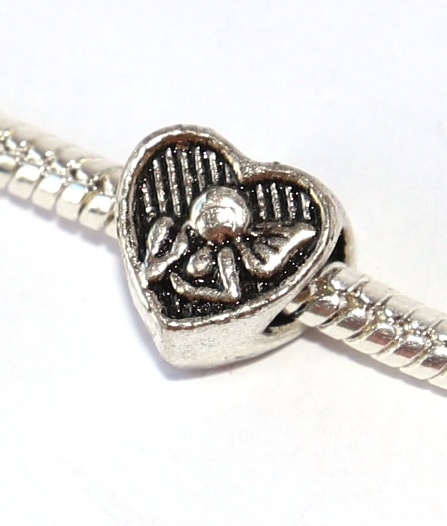 Korálek Fashion Jewerly - Anděl strážný v srdíčku, Angels Love 2402