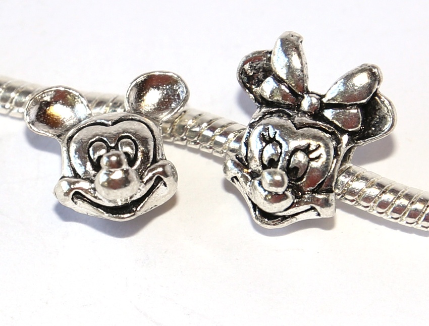 Korálek Fashion Jewerly - Myška a myšák, Mickey a Minnie, Love Mouse 2415