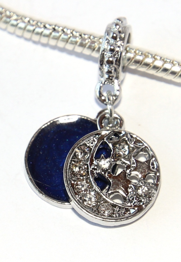 Korálek Fashion Jewerly - Přívěsek Hvězdy a měsíc, Noční obloha, Měsíční krasavice 2455