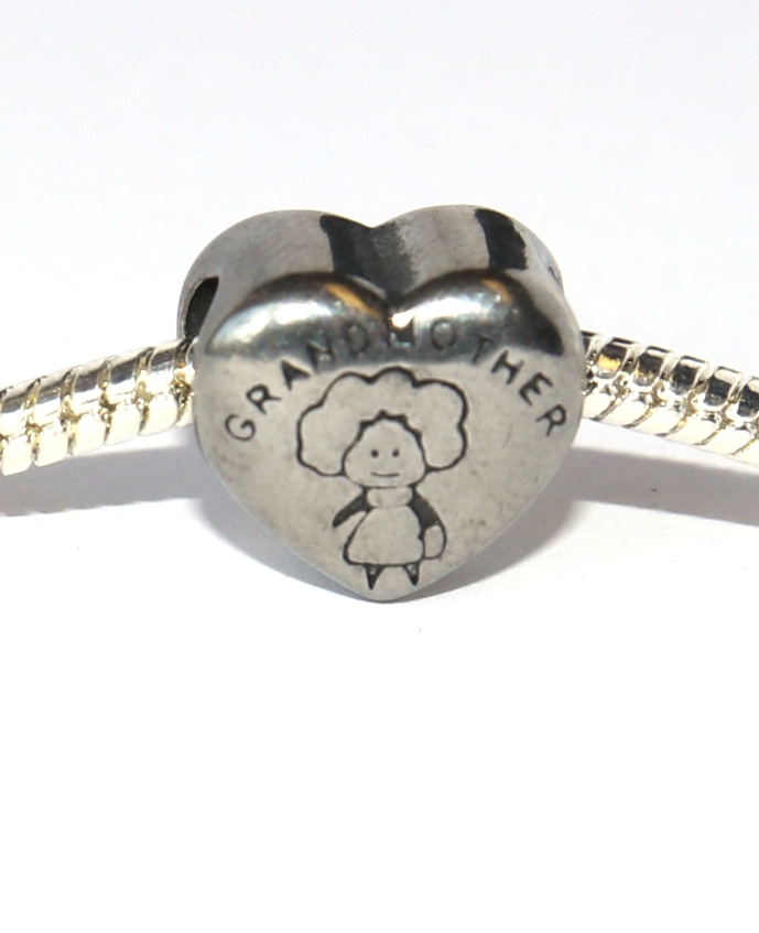 Korálek nerezový Fashion Jewerly - Babička, Miluji svou babičku, Srdce, Love Grandmother 2471