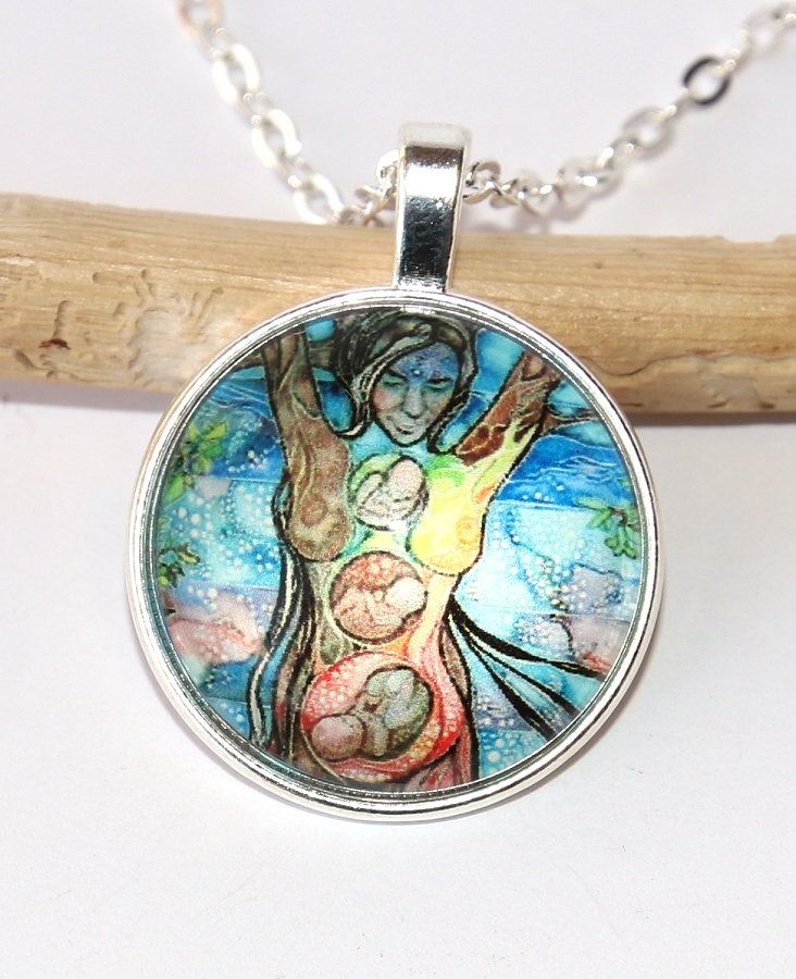 Řetízek Fashion Jewerly - Amulet Matka, Žena, Zázrak, Mateřství, Kouzelné děti 2528