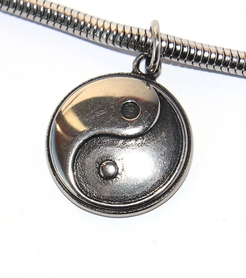 Korálek nerezový Fashion Jewerly - Přívěsek Jin Jang, Rovnováha, Balance 2575
