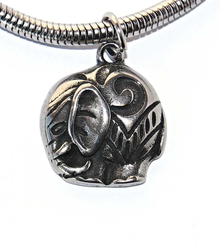 Korálek nerezový Fashion Jewerly - Přívěsek Slon pro štěstí, Yoga happy life 2578