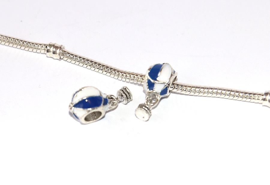 Korálek na náramek Fashion Jewerly - Létající balón, Cesta nebem, Miluji dobrodružství, Svoboda 2609