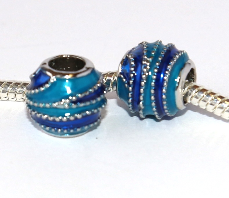 Korálek na náramek Fashion Jewerly - Modré Vlny, Elegantní dáma, Extraordinary Blue Heaven 2622
