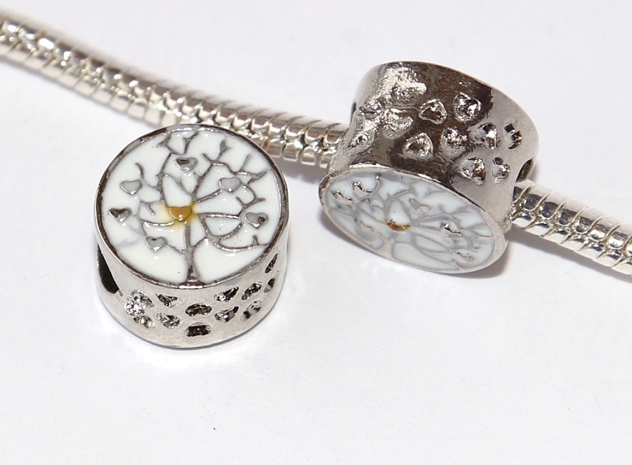 Korálek na náramek Fashion Jewerly - Strom života s mini srdíčky, Tree of life, Be Happy 2625