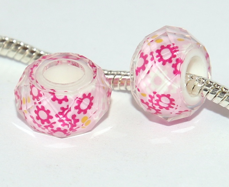 Korálek na náramek Fashion Jewerly - Růžová slečna, Květiny, Cute Girl 2642