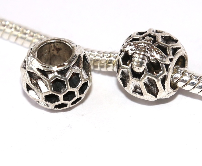 Korálek na náramek Fashion Jewerly - Včela, Úl, Med, Včelí královna 2652