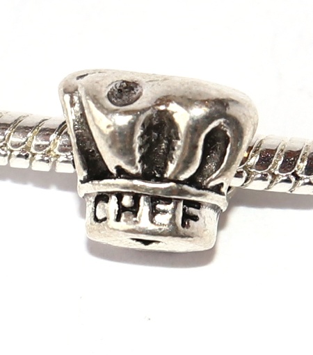 Korálek na náramek Fashion Jewerly - Kuchařka, Miluji vaření, Šéfkuchařská čepice, Chef 2654