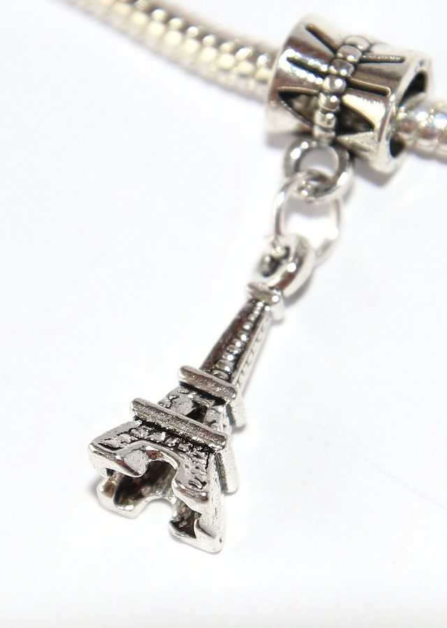 Korálek na náramek Fashion Jewerly - Přívěsek Eiffelova Věž, Paříš, Love Paris, Dovolená ve Francii, Miluji cestování 2675