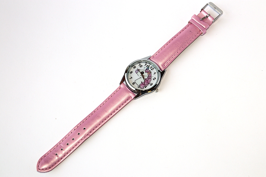 Dětské, dívčí hodinky Fashion Jewerly - Růžový jednorožec pro princeznu, Duhový roh, Miluji kouzla 2796