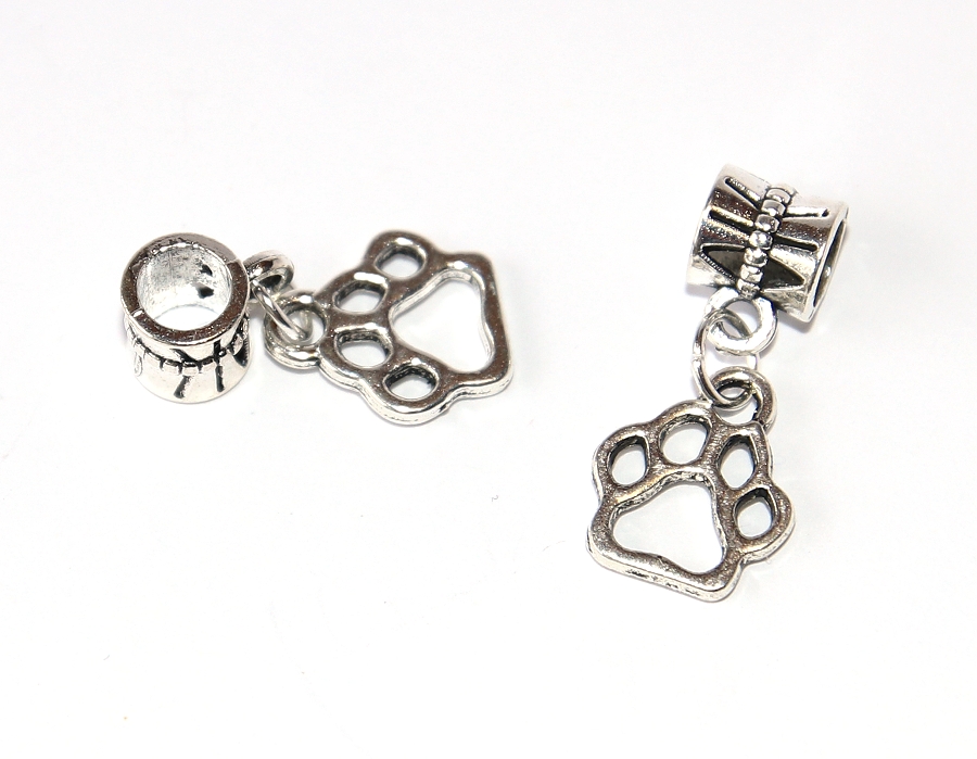 Korálek Fashion Jewerly - Roztomilý přívěsek Medvědí tlapka. Medvídek, Stopa, Zvířátka, Příroda, Bear 2893