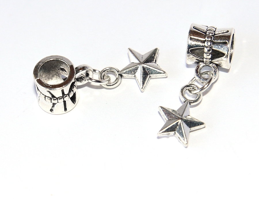 Korálek Fashion Jewerly - Plastická hvězdička, Noční obloha, Naděje, Vzpomínka, Star 2896