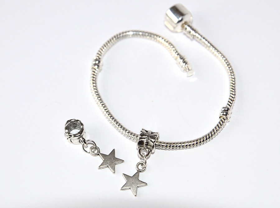 Korálek Fashion Jewerly - Drobná hvězdička, Noc, Obloha, Touha, Star 2905