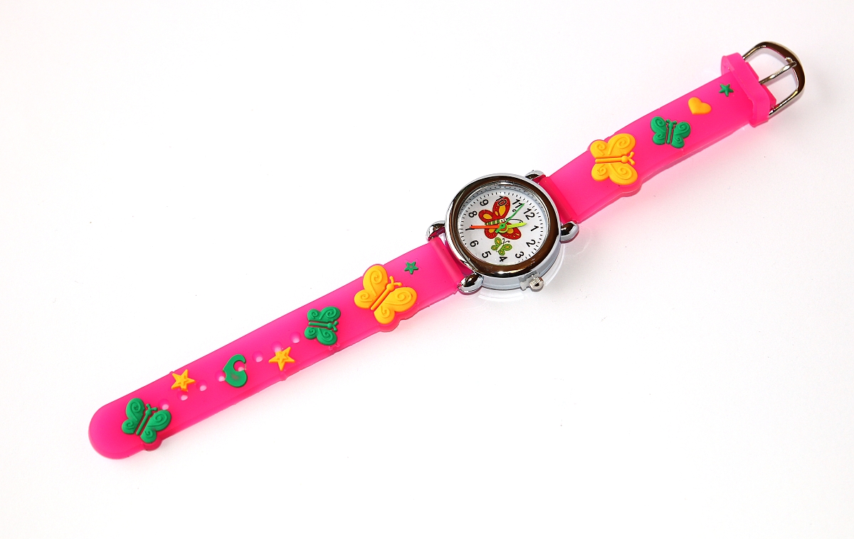Dětské hodinky Fashion Jewerly - Motýl, Miluji jaro a léto, Barevní motýlci 2938