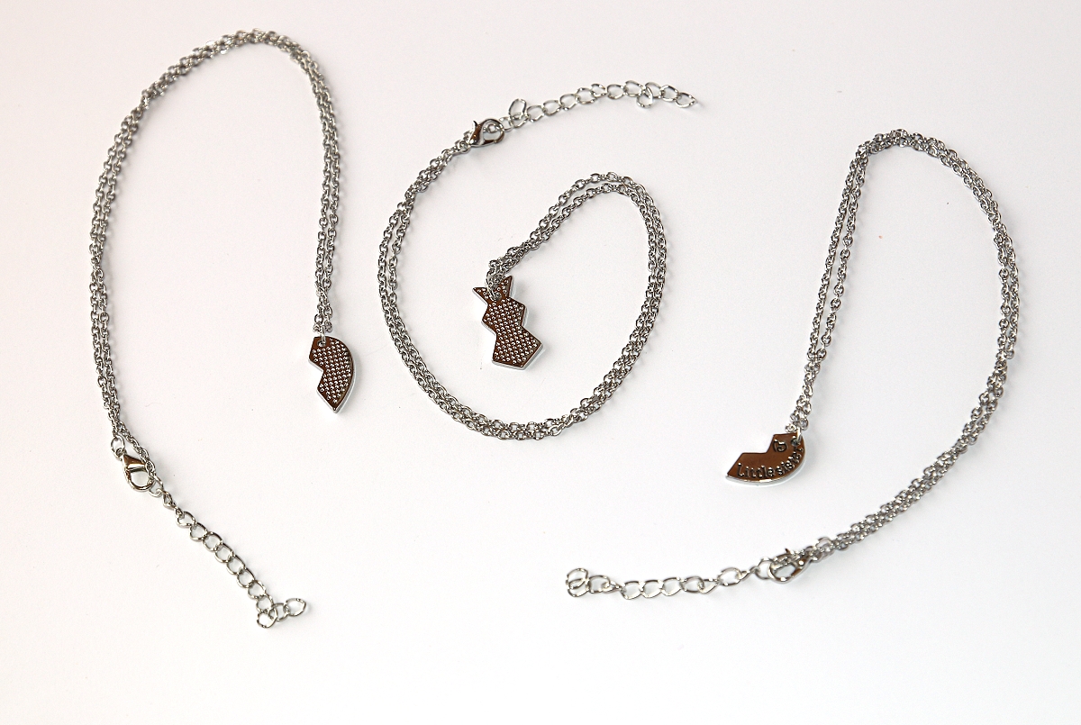 3ks Řetízky párové Fashion Jewerly - Mince pro matku a dvě dcery, Přátelství, Matka, Dcery, Rodina, Best Friends 2951