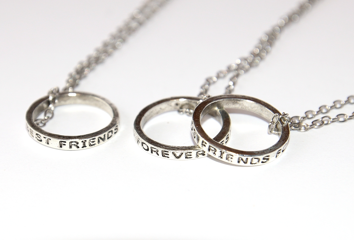 1ks Řetízek do páru pro X osob Fashion Jewerly - Prsteny pro nejlepší kamarády navždy, Přátelství, Best Friends Forever 2953