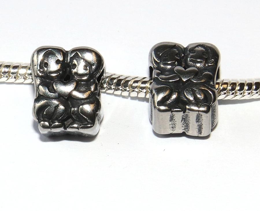 Korálek nerezový Fashion Jewerly - Přátelé, Manželé, Sourozenci, Milenci, Srdce, Láska, I Love You, Miluji Tě 3004