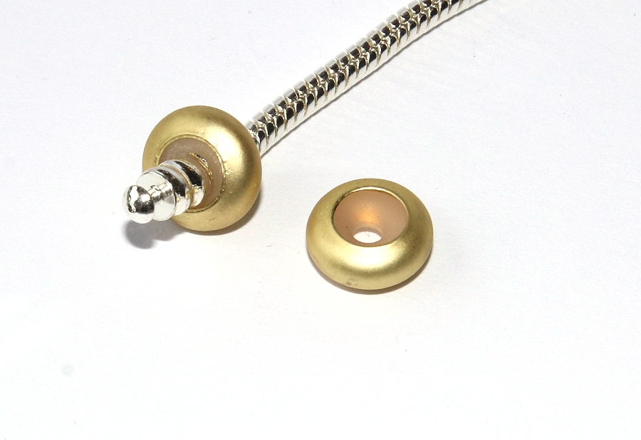 Korálek na náramek Fashion Jewerly - Stopper, Zarážka, Simple Elegant Gold 3007