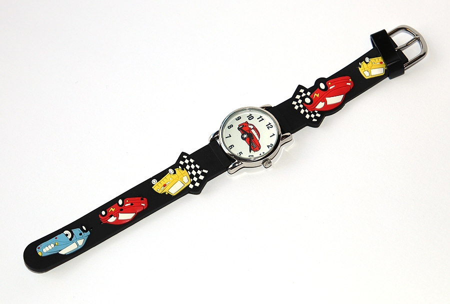 Chlapecké, dětské hodinky Fashion Jewerly - Auto Exclusive, Červený Blesk, Rychlá jízda, Love to drive 3021