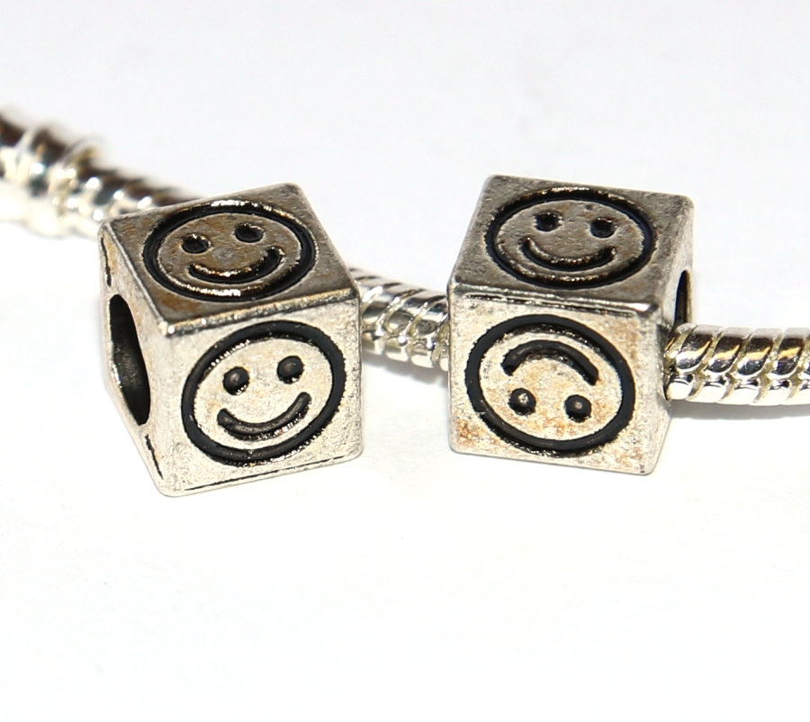 Korálek Fashion Jewerly - Smajlík, Kostka, Smích, Radost, Emoji 3066