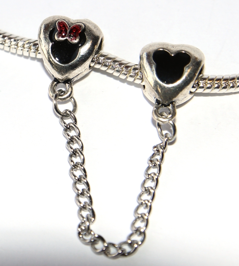 Korálek Fashion Jewerly - Oddělovač na řetízku Myška, Myšák, Mickey, Minnie, Mouse 3083