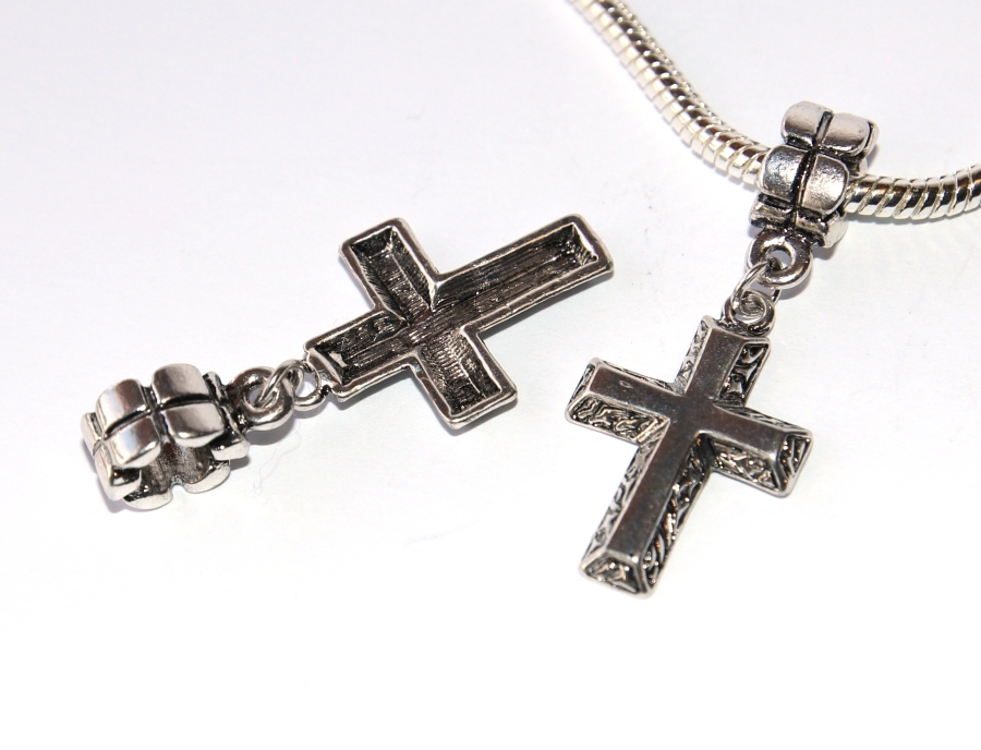 Korálek Fashion Jewerly - Přívěsek Křížek zdobený, Kříž, Víra, Duchovno, Duše, Křesťanství, Cross 3089