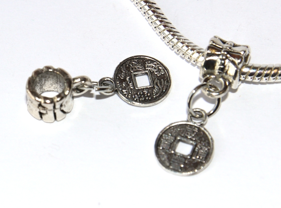 Korálek Fashion Jewerly - Přívěsek Feng Shui, Mince hojnosti, Štěstí, Bohatství, Fortune 3096