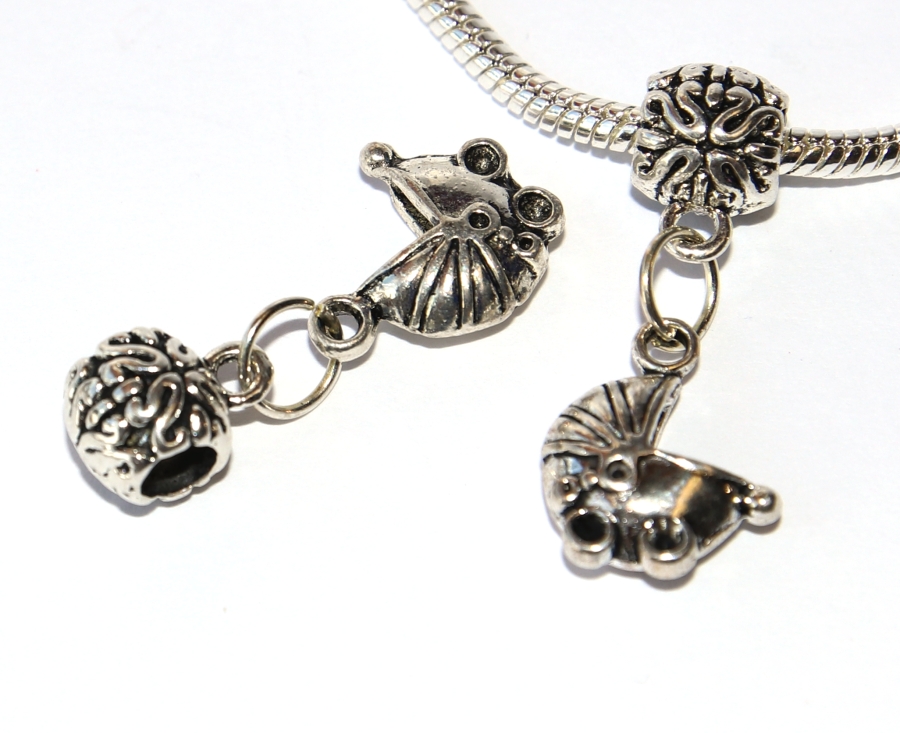 Korálek Fashion Jewerly - Přívěsek Kočárek, Rodina, Děti, Štěstí, Baby buggy 3102