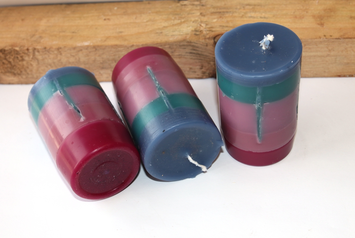 Barevná svíčka Magic Wish - 5 vrstev pastelových barev, 4 světové spojnice 3126