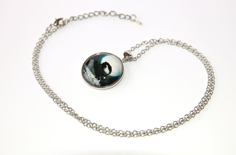 Řetízek Fashion Jewerly - Amulet Mořská panna při úplňku, Něžnost ve vodě, Love mermaids 3170