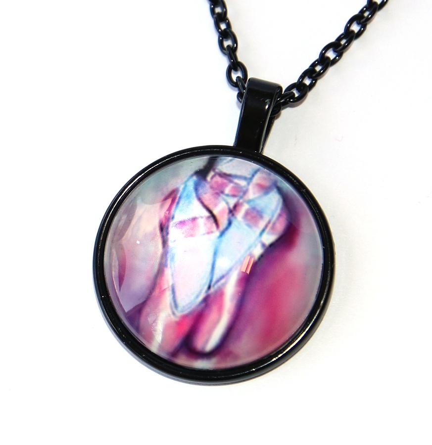 Řetízek Fashion Jewerly - Amulet Baletní střevíce, Balerína, Lehkost a ladnost, Tanec je můj život, Love Dance 3182